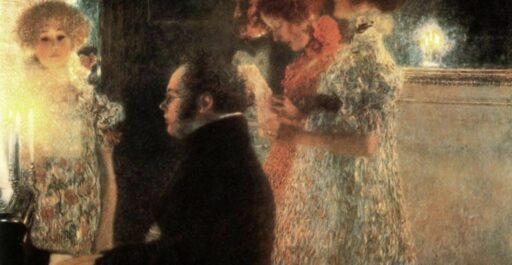 Tableau de Klimt, Schubert au piano