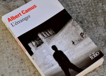 Couverture du roman de Camus, l'étranger